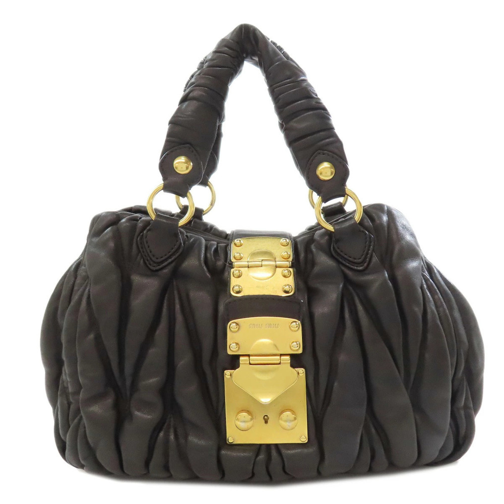 Miu MIu Matelasse Handbag Leather - Picture 11 of 11